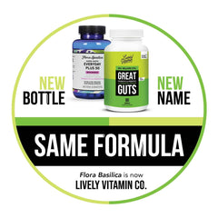 LIVELY VITAMIN CO Great Guts includes Saccharomyces boulardii for strain diversity.