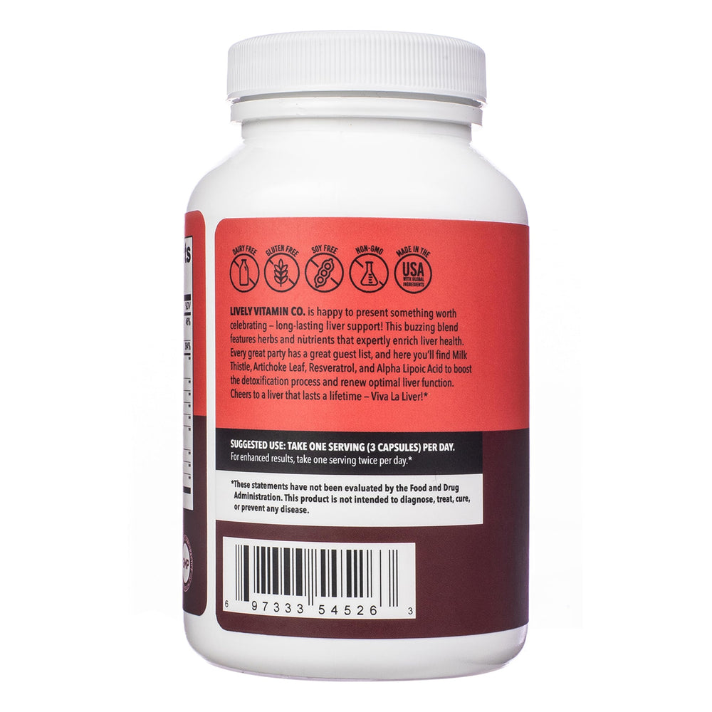 Viva La Liver packaging displays herbal detox blend