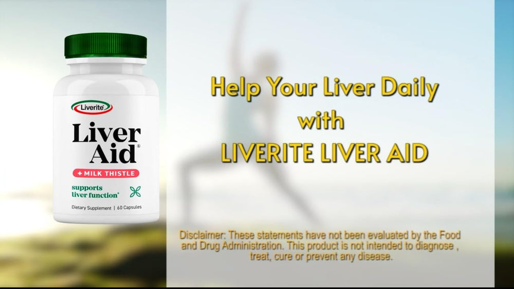 Liverite Liver Aid energy-friendly use-case scenario on a desk.
