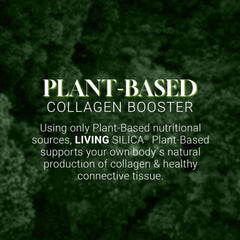 Living Silica vegan GMO-free label emphasizes quality and ethics.