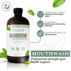 Mint swirl and label evoke natural, refreshing flavor for daily care