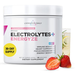 Livingood Daily Electrolytes bottle front showing a sugar-free, keto-friendly hydration blend.