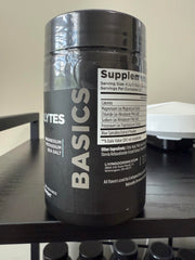 Livingood Daily Electrolytes Powder pour-glass demonstrates fast-dissolving hydration after workouts.