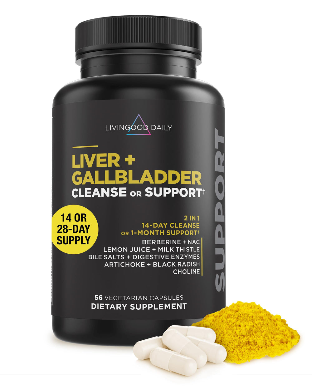 Livingood Daily liver cleanse bottle – comprehensive formula for digestive balance.
