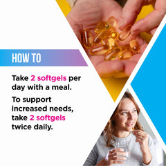 Livingood Daily softgels with no fishy aftertaste for easy swallowing.