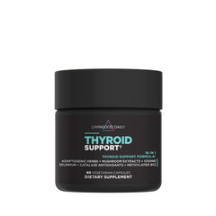 Livingood Daily Thyroid Support bottle front for daily thyroid wellness and easy supplement routine