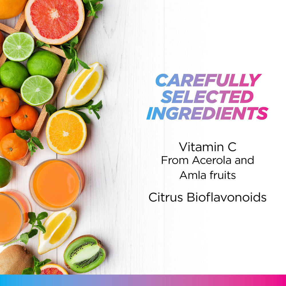Livingood Daily Vitamin C featuring acerola and amla extracts emphasizes real-food ingredients.