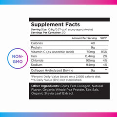 Livingood Daily blends organic pea protein with collagen for amino acids.