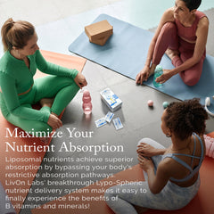 LivOn Lypo-Spheric B Complex Plus bottle front highlighting bioavailability