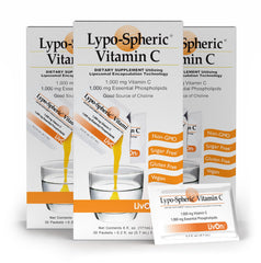 LivOn Liposomal Vitamin C packets for daily use with antioxidant support.