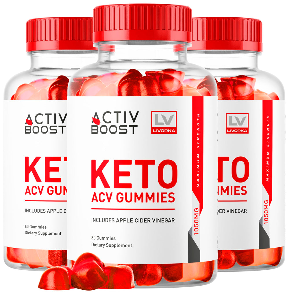 LIVORKA ActivBoost Keto Gummies bottle showing three-month supply for keto on the go.