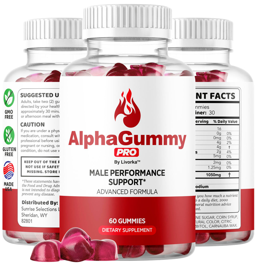 LIVORKA Alpha Gummy Pro 3-month supply highlights long-term value and ongoing use.