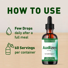 LIVORKA Audizen Pro drops placed directly in the mouth for easy use