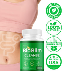BioSlim Cleanse ingredients list shown on packaging.