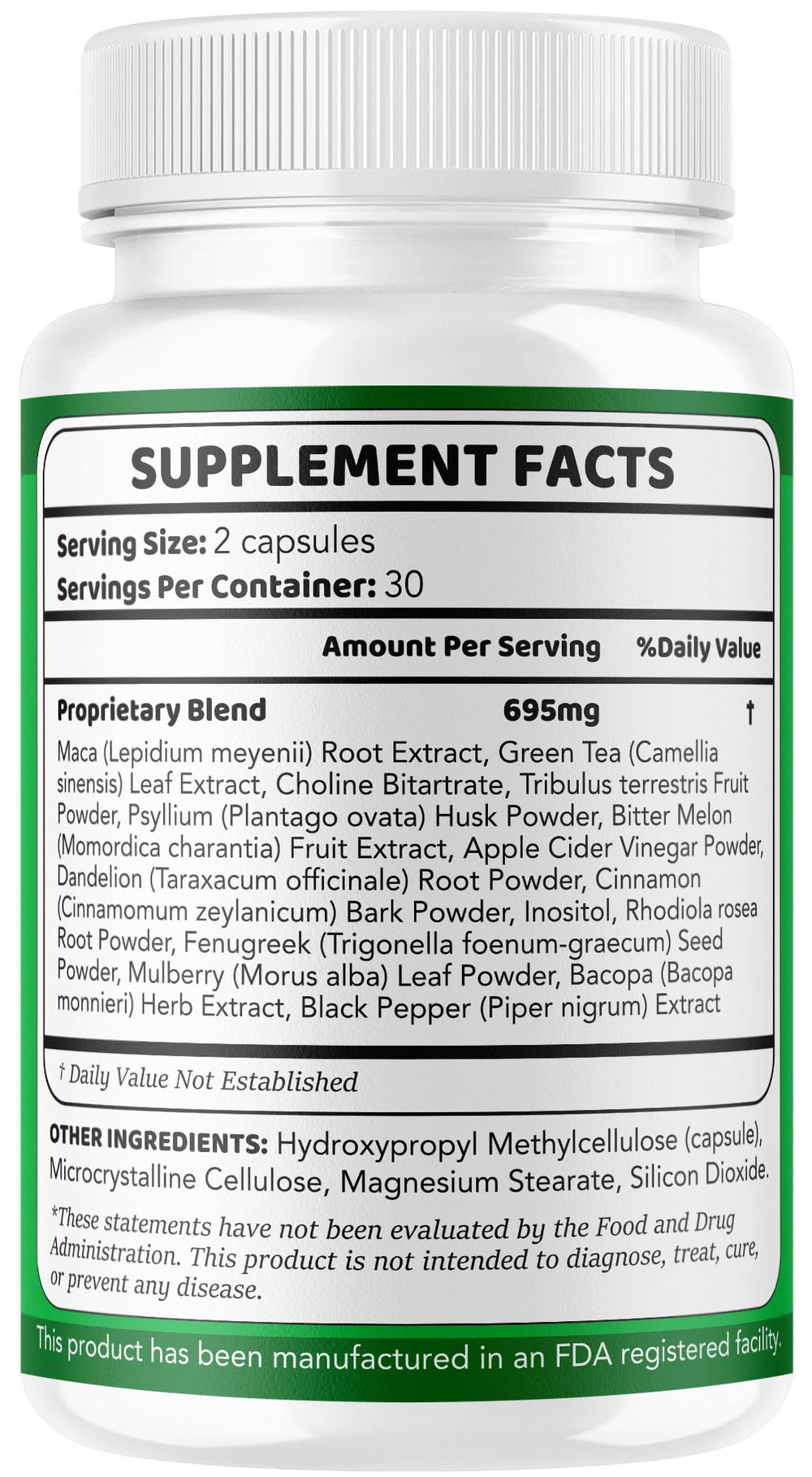 Nutrition facts panel visible on BioSlim Cleanse bottle.
