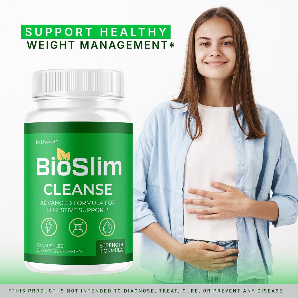 LIVORKA BioSlim Cleanse packaging box highlights high-quality formula and value