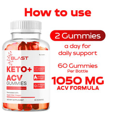 LIVORKA Blast Keto ACV Gummies on table, bite-sized option for daily use.