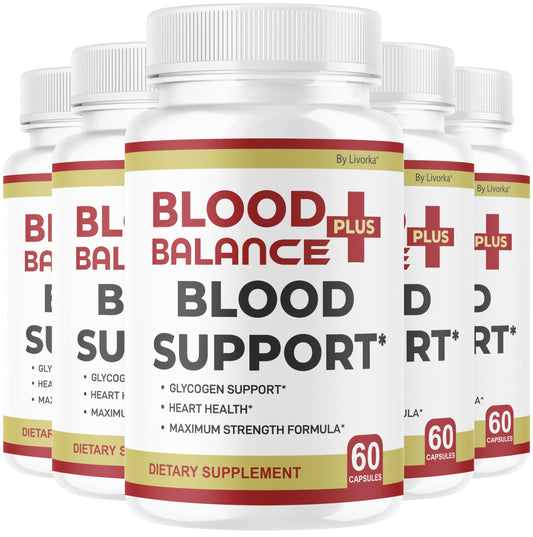 LIVORKA BloodBalance Plus bottle front promotes daily wellness support