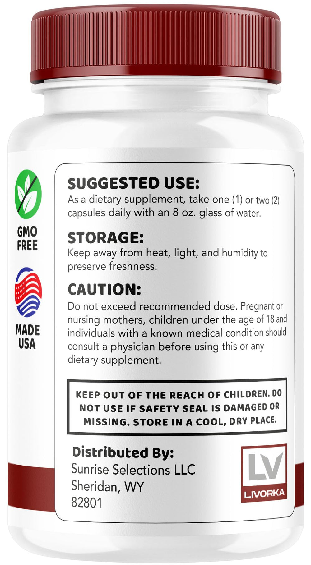 LIVORKA Boost Up bottle with visible capsules for easy daily use.