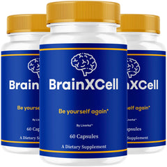 LIVORKA BrainXCell 3-Pack front label highlights cognitive support for daily tasks