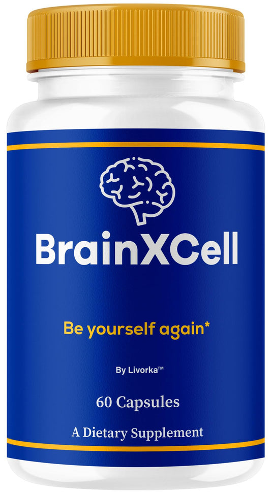 LIVORKA BrainXCell capsules front view for daily brain support