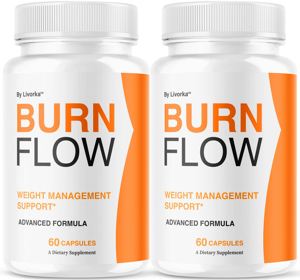 LIVORKA Burn Flow bottle front view supports daily digestive wellness.