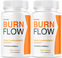 LIVORKA Burn Flow bottle front view supports daily digestive wellness.