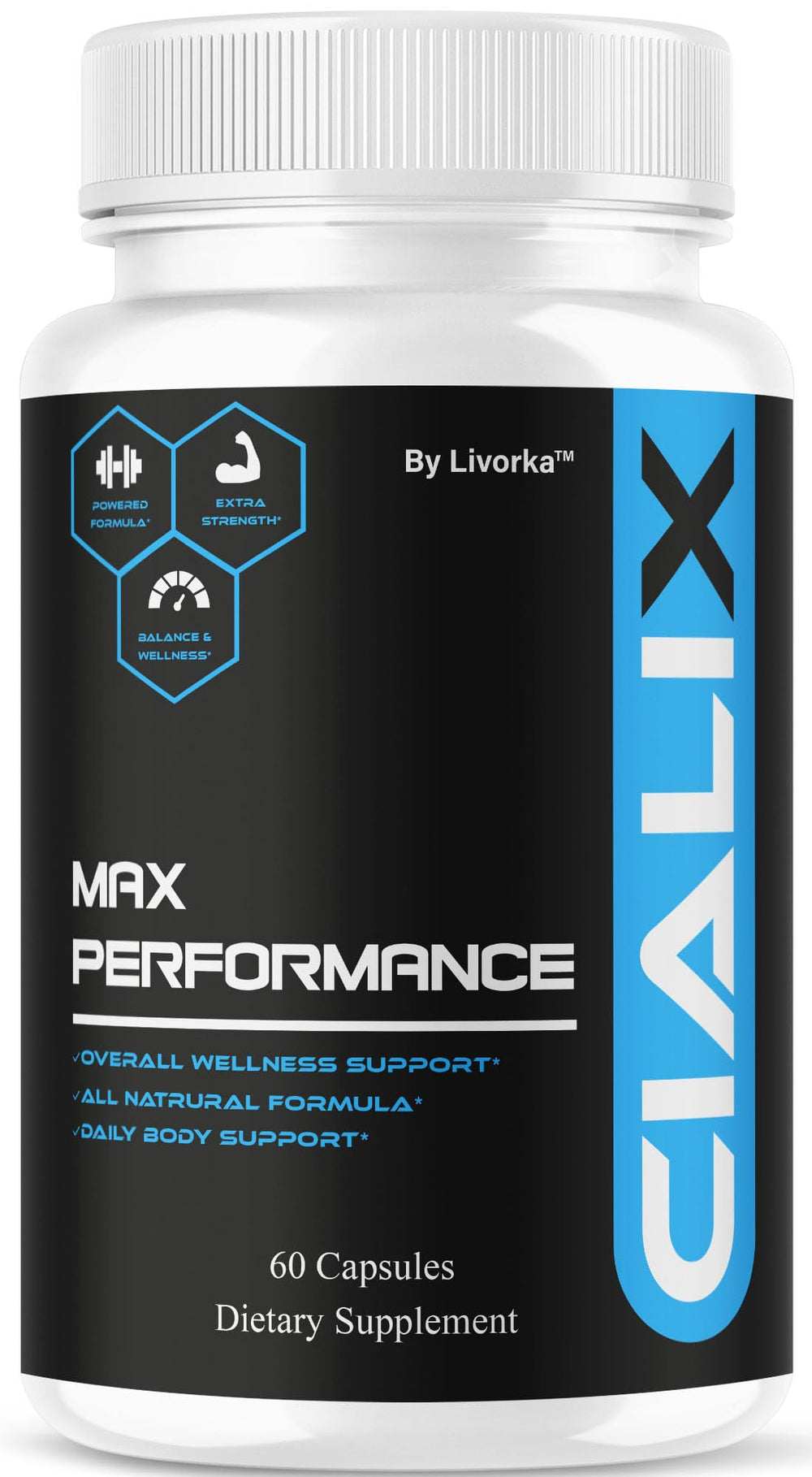 LIVORKA Cialix pills for men bottle for general wellness support