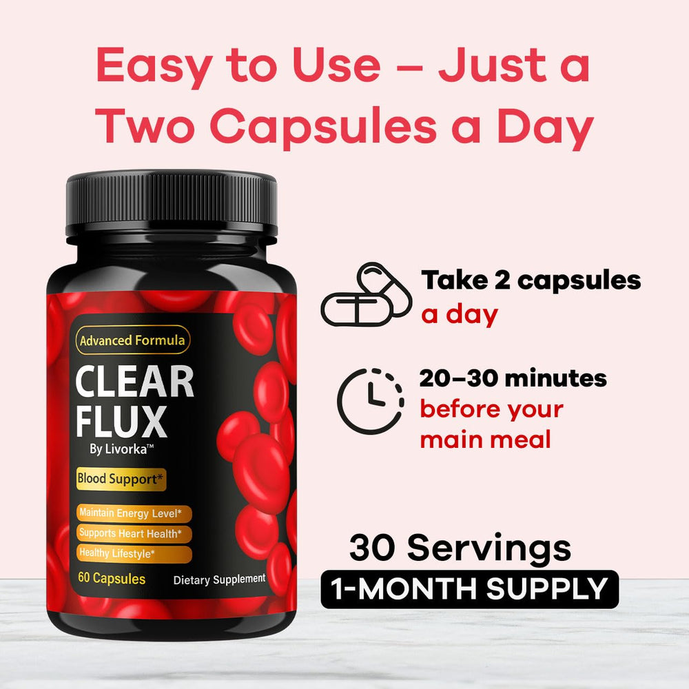 LIVORKA Clear Flux 3-pack packaging for convenient multi-month value.