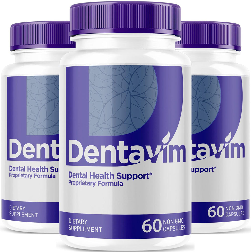 LIVORKA Dentavim bottle pour showing daily intake cue for oral protection