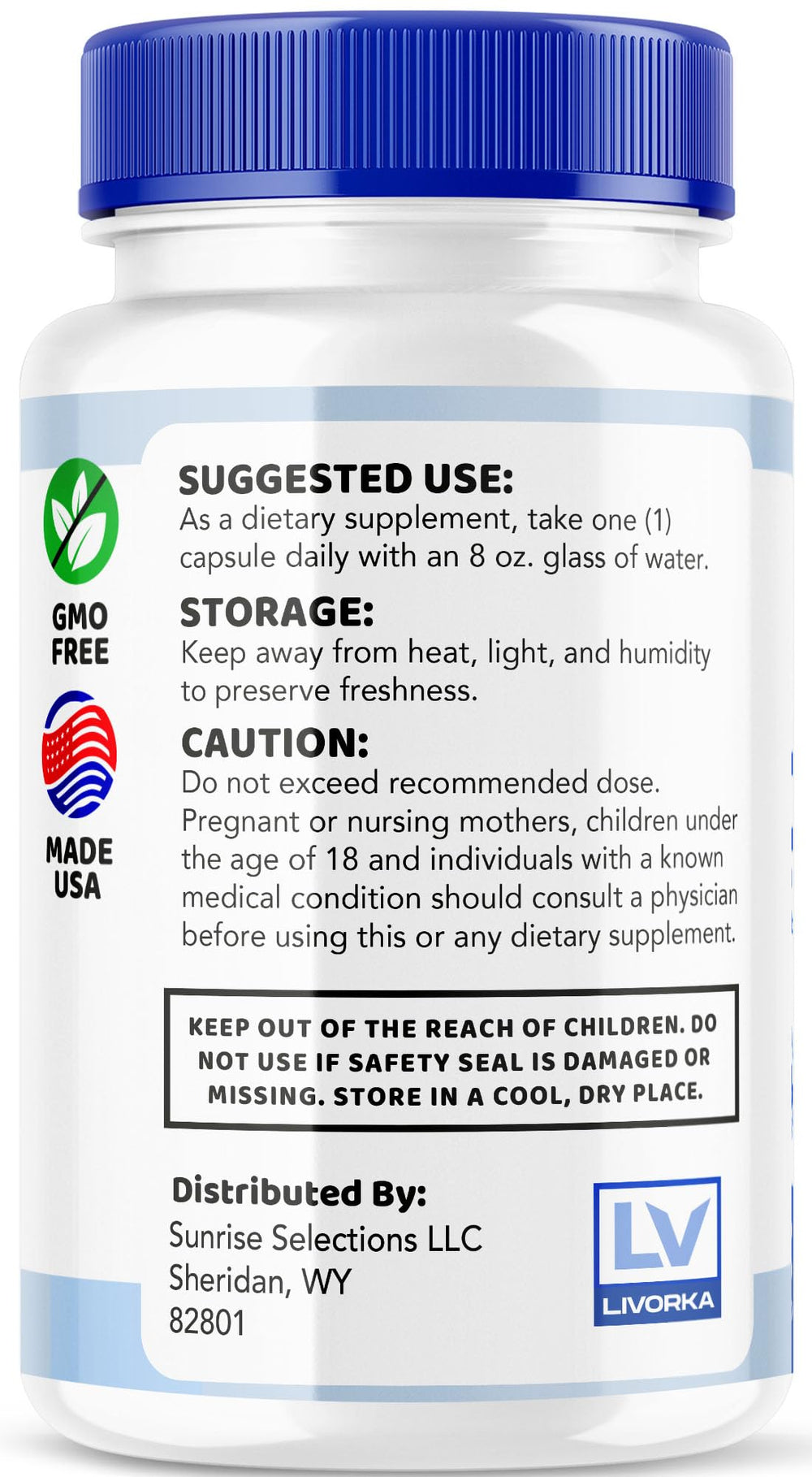 LIVORKA Dentpure Probiotics box open reveals 60 capsules