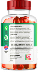 Product label on LIVORKA Duo Keto ACV Gummies showing serving size