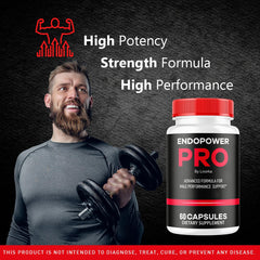 LIVORKA Endopower Pro capsules in a clear jar for easy daily use.