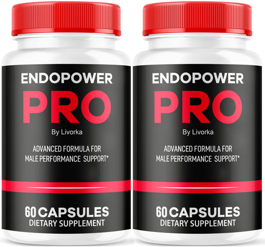LIVORKA Endopower Pro pills front view for daily wellness routine.