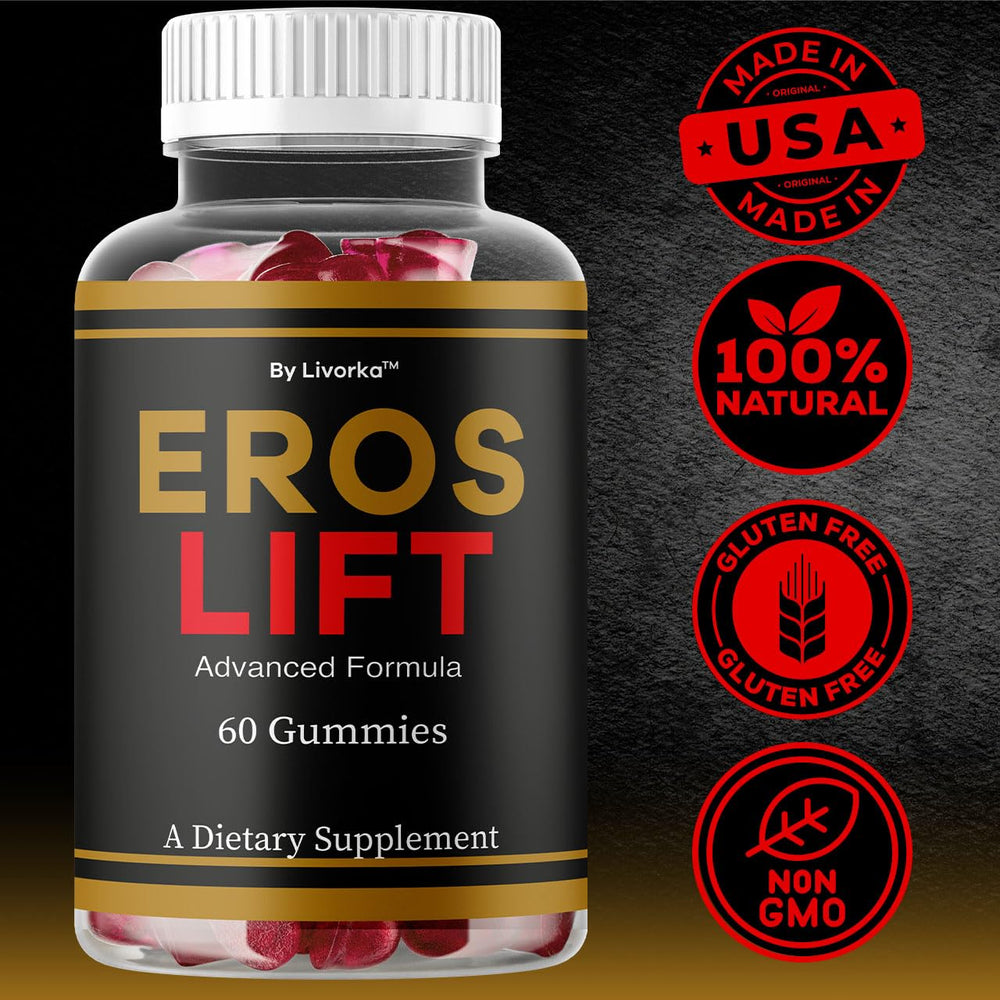 LIVORKA Eros Lift Gummies serving dispense illustrates convenient daily portion.