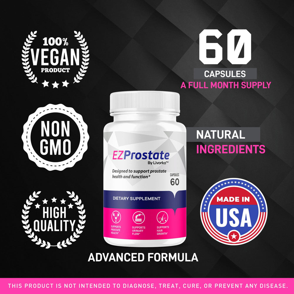 LIVORKA EZ Prostate pills for men in a compact package