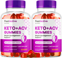 LIVORKA Fast Active Keto ACV Gummies bottle front, convenient keto routine.