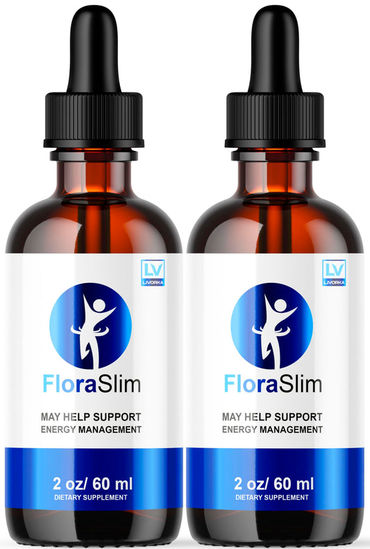 LIVORKA FloraSlim bottle front shows the all-natural formula for daily wellness