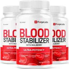 LIVORKA Forge Labs Blood Stabilizer 3-pack box for premium wellness support.