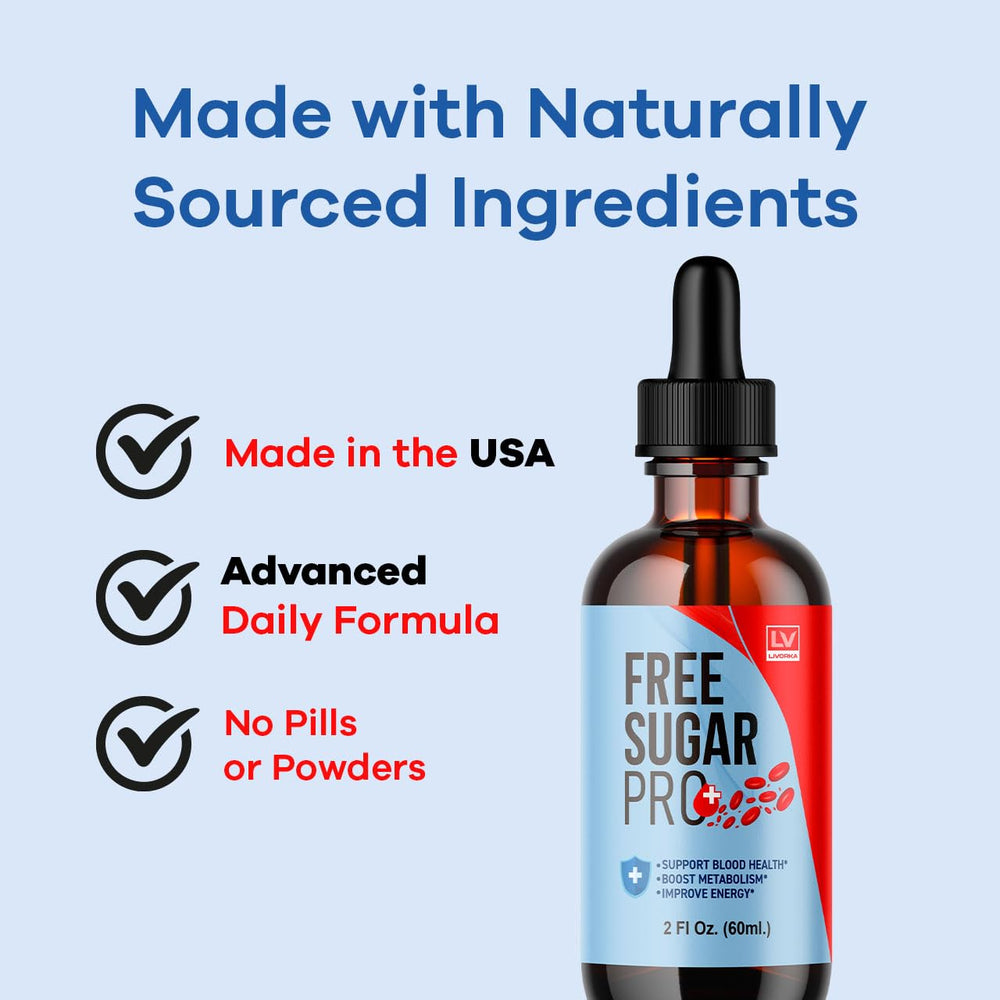 Dropper dispensing LIVORKA Free Sugar Pro Drops during routine.