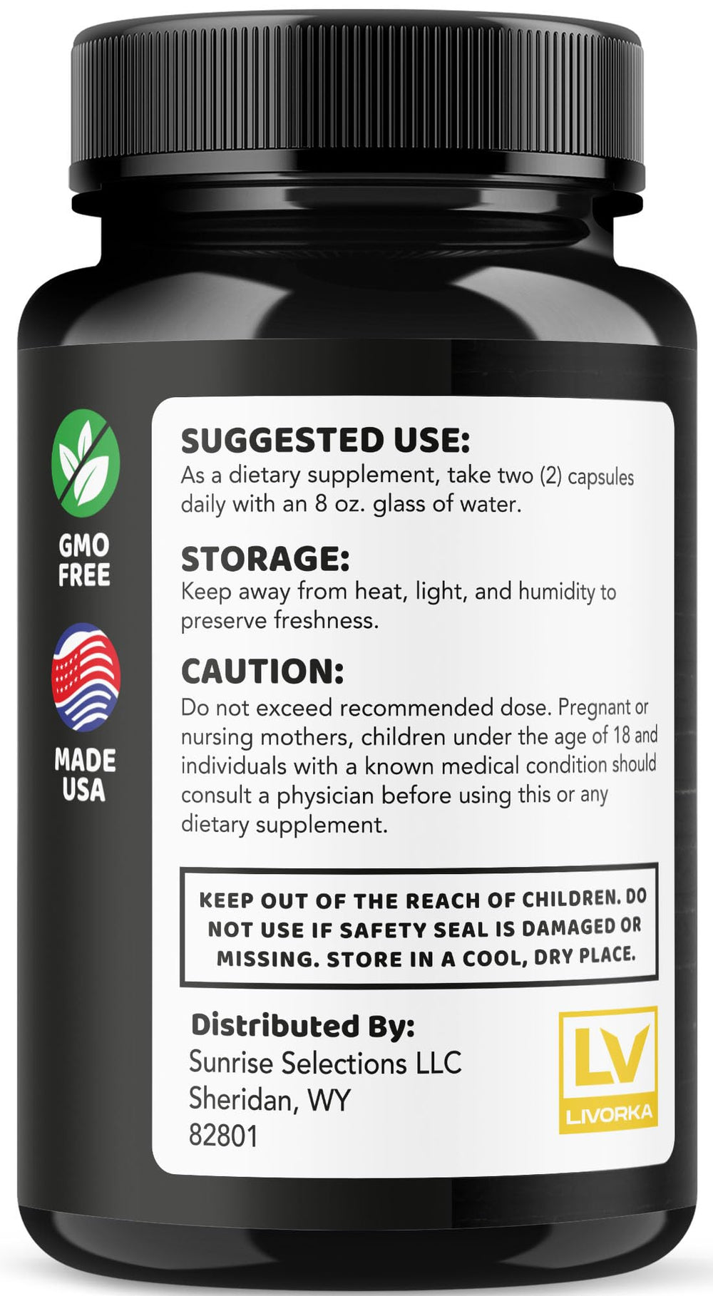 LIVORKA GaraHerb Plus capsules with drip-free cap for mess-free use