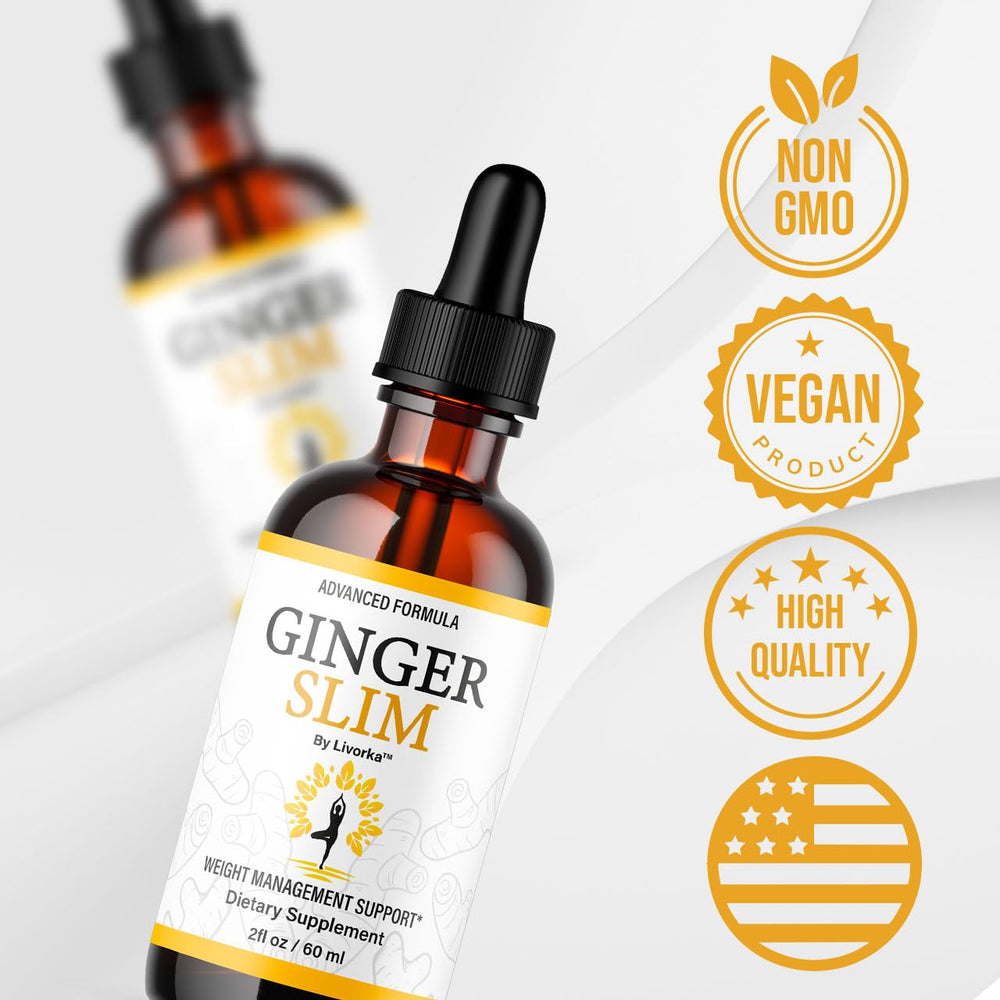 LIVORKA Ginger Slim Drops liquid-pour ready for easy serving.