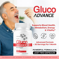 LIVORKA Gluco Advance bottle-side view with label details.