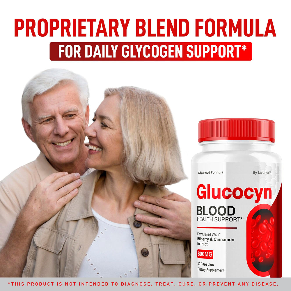 Livorka Glucocyn capsules close-up highlighting natural capsules.