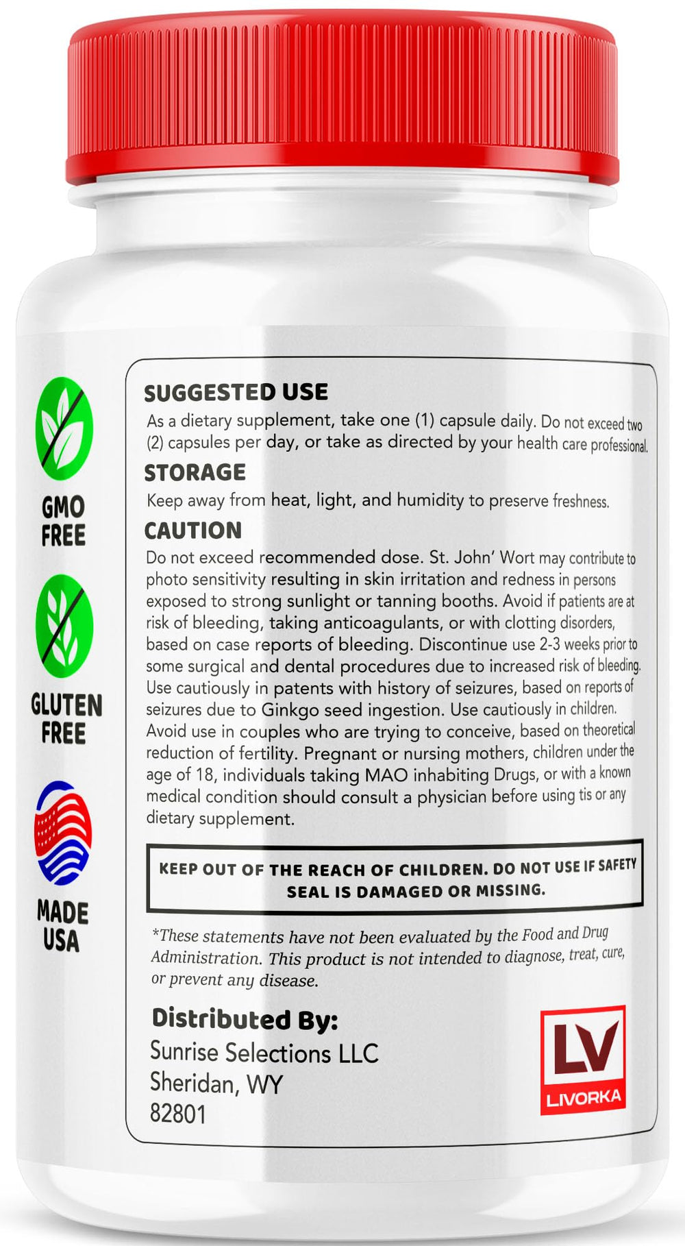 Livorka Glucocyn pouring capsules to illustrate daily routine.