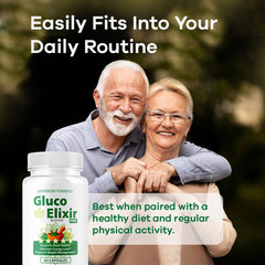 GlucoElixir Pro box displayed on a clean kitchen counter for everyday wellness.