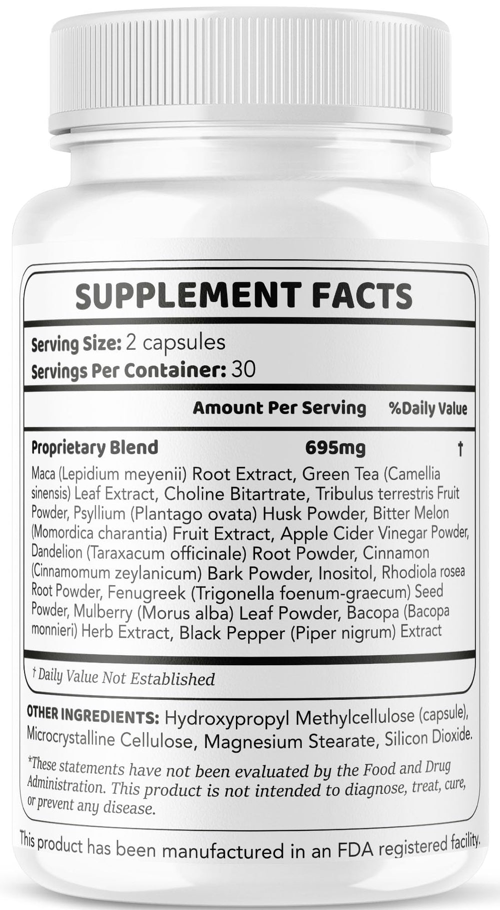 GlucoElixir Pro bottle on kitchen counter near a glass of water