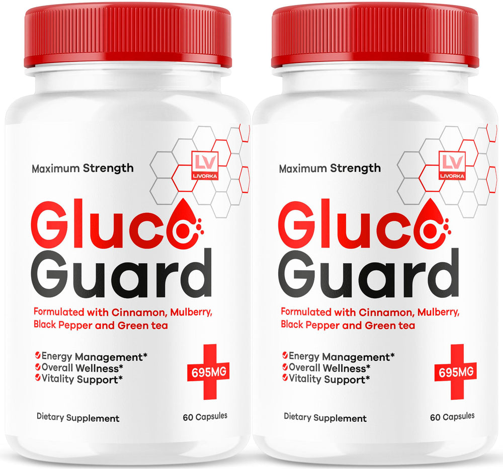 LIVORKA GlucoGuard bottle close-up for easy daily wellness support