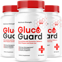 LIVORKA GlucoGuard bottle front view for daily wellness support.