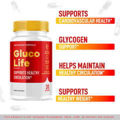 Close-up of LIVORKA GlucoLife label highlighting natural ingredients